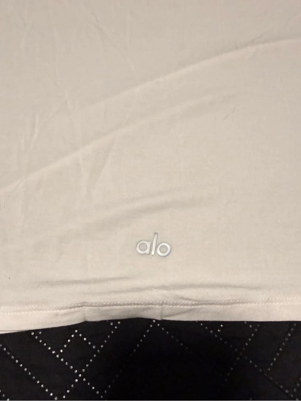 NWOT! Alo White Sheer Cropped Tee XS